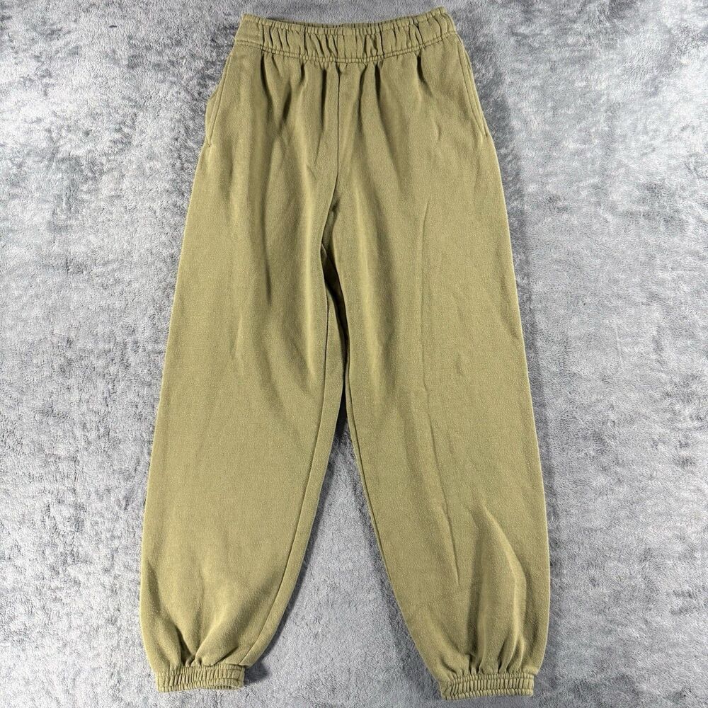 Out From Under Womens Baggy Balloon Joggers Green XS Cozy Travel Airplane